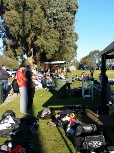 Good crowd for the Rangers Orange vs Rangers Black derby